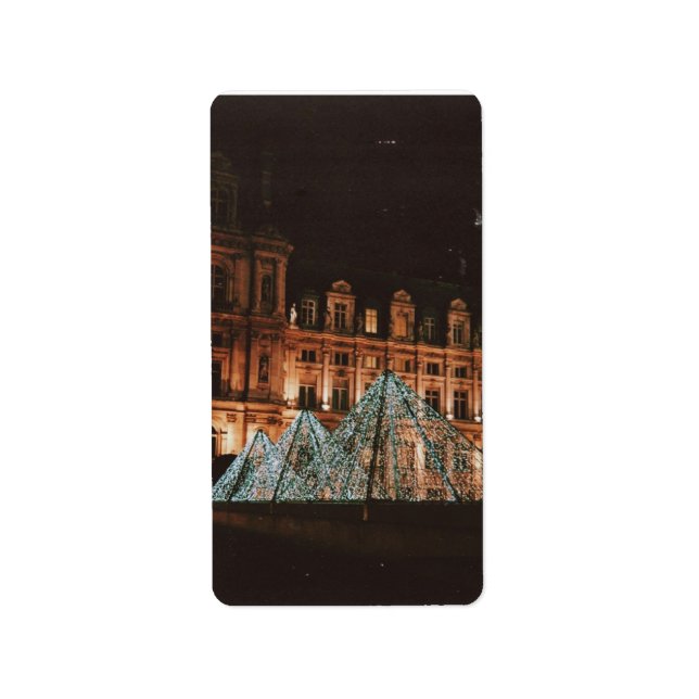 Le Louvre Adressetikett (Framsidan)