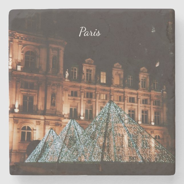 Le Louvre, Paris, France Stenunderlägg (Framsidan)