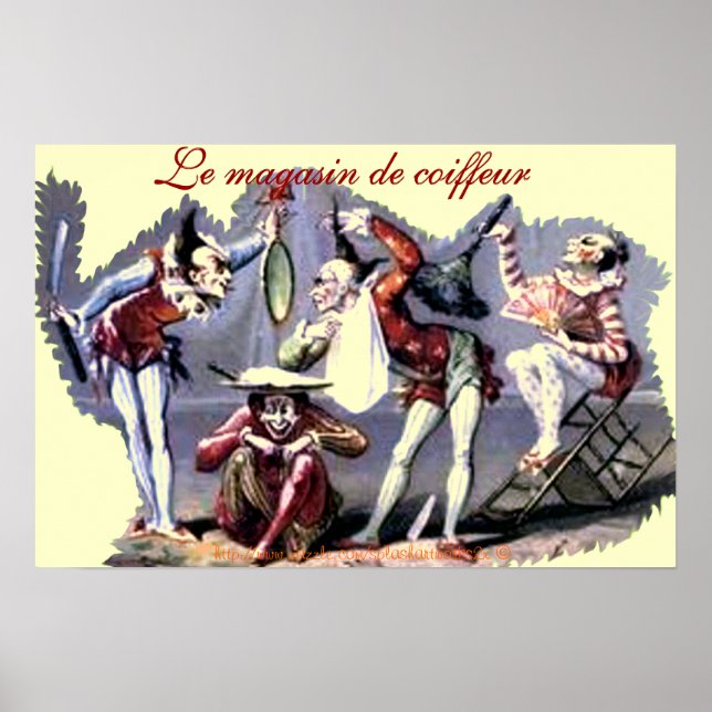 "Le magasin de coiffeu~La comédie de rasager" Poster (Framsidan)
