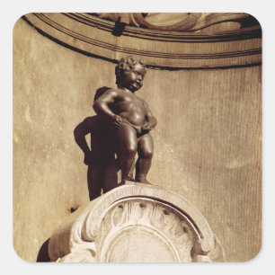 Le Mannequin Pis, 1619 Fyrkantigt Klistermärke