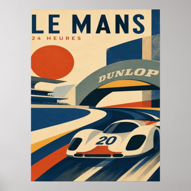 Le Mans 24-timmarsaffisch Poster (Framsidan)