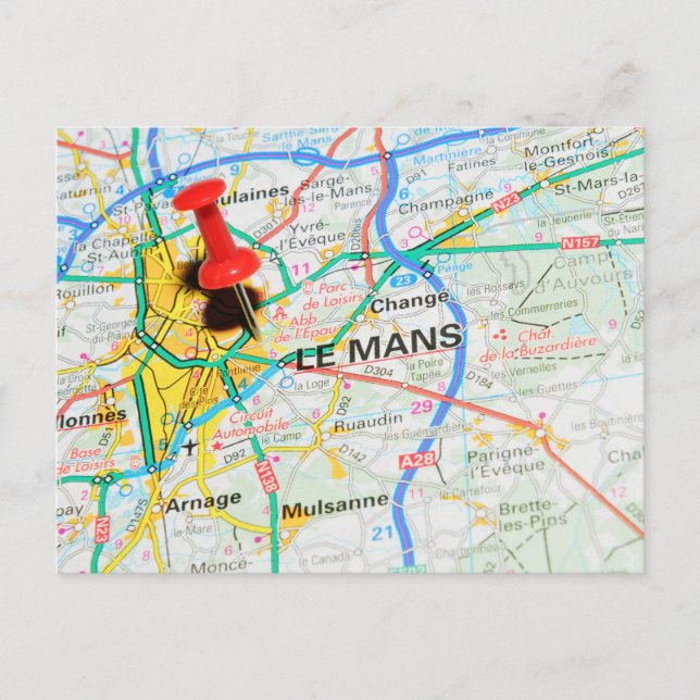 Le Mans, Frankrike Vykort (Framsida)