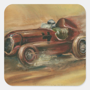 Le Mans Racecar av Ethan Harper Fyrkantigt Klistermärke
