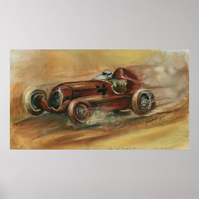 Le Mans Racecar av Ethan Harper Poster (Framsidan)