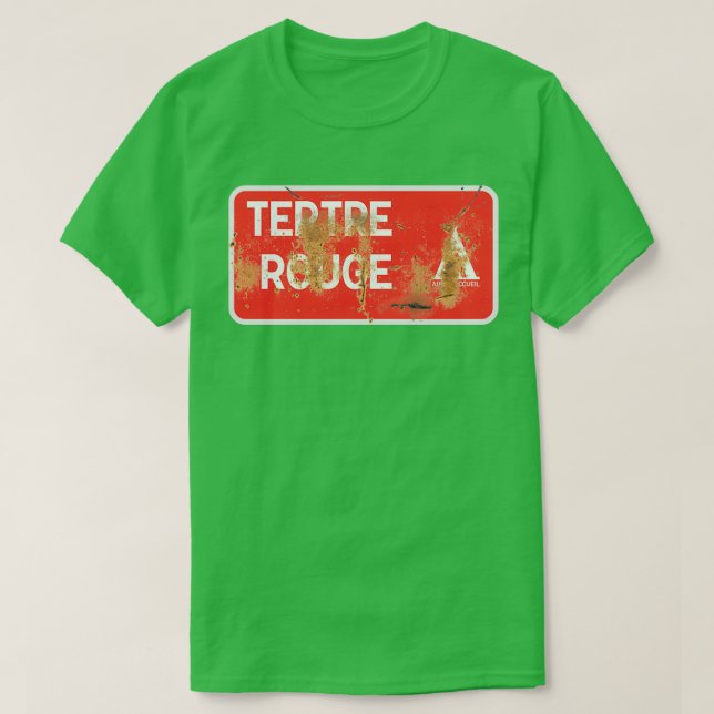 Le Mans Tertre Rouge Rusty Campsite-tecken T Shirt (Design framsida)