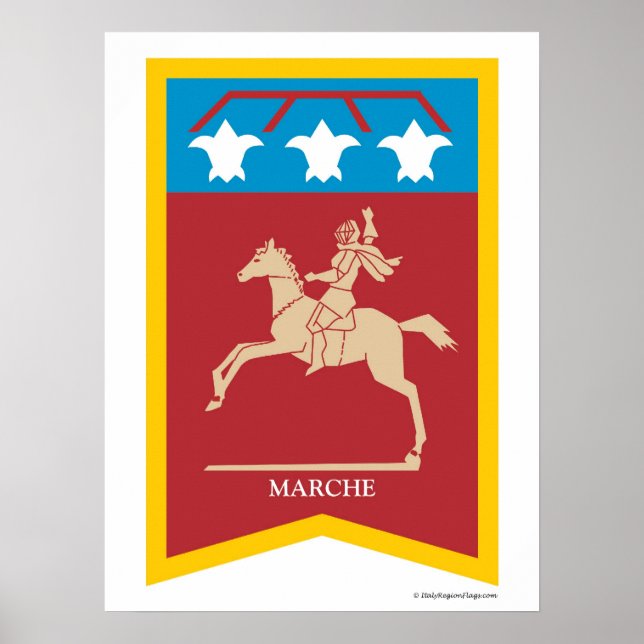 Le Marche Italien Region Poster (Framsidan)