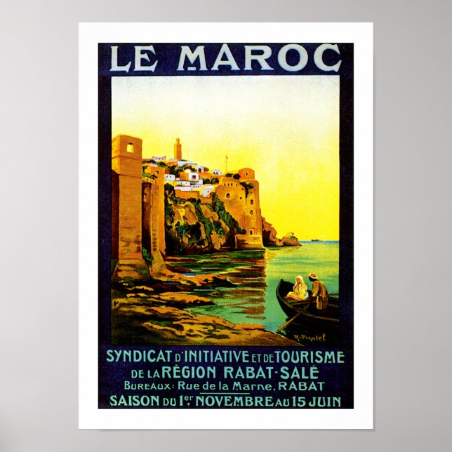 Le Maroc ~ Rabat Poster (Framsidan)