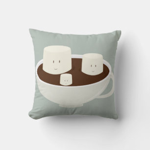 Le marshmallows i varm choklad kudde