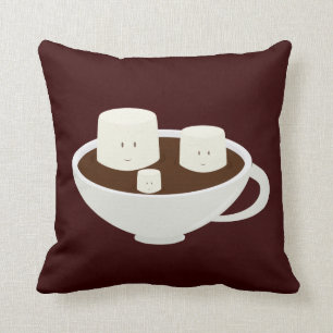 Le marshmallows i varm choklad kudde