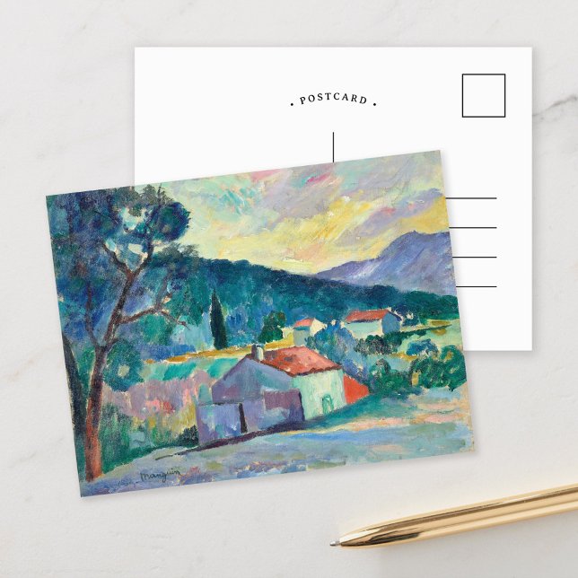 Le Mas à Saint-Tropez | Henri Manguin Vykort (Skapare uppladdad)