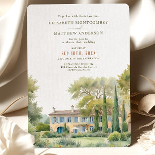 Le Mas des Poiriers Provence Garden Wedding Inbjudningar
