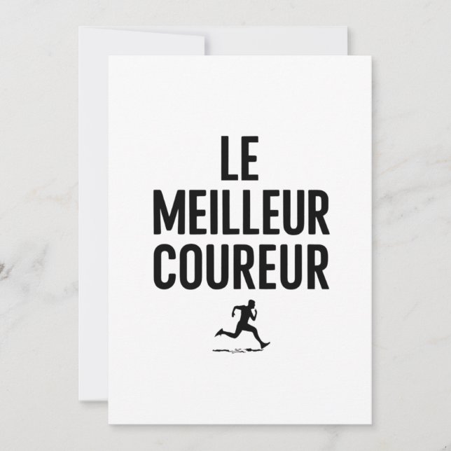 le meilleur coureur  inbjudningar (Framsida)