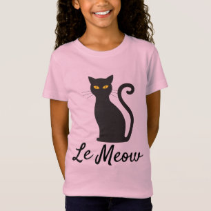 LE MEOW, FRANSK CAT T-Shirts