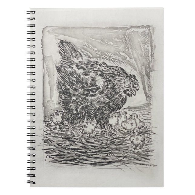 Le Mere Poule (Mor Hen eller Chicken) Anteckningsbok (Framsidan)