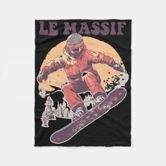 Le Mif Canada Retro Snowboard Fleecefilt