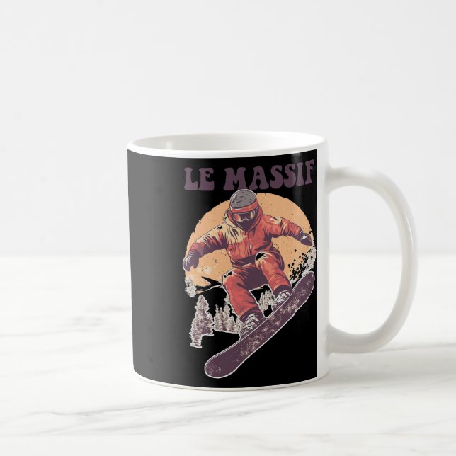 Le Mif Canada Retro Snowboard Kaffemugg (Höger)