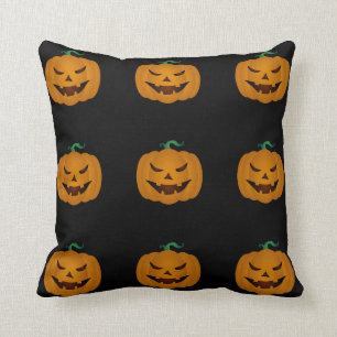 Le mönster för Halloween jack o lanternpumpa Kudde