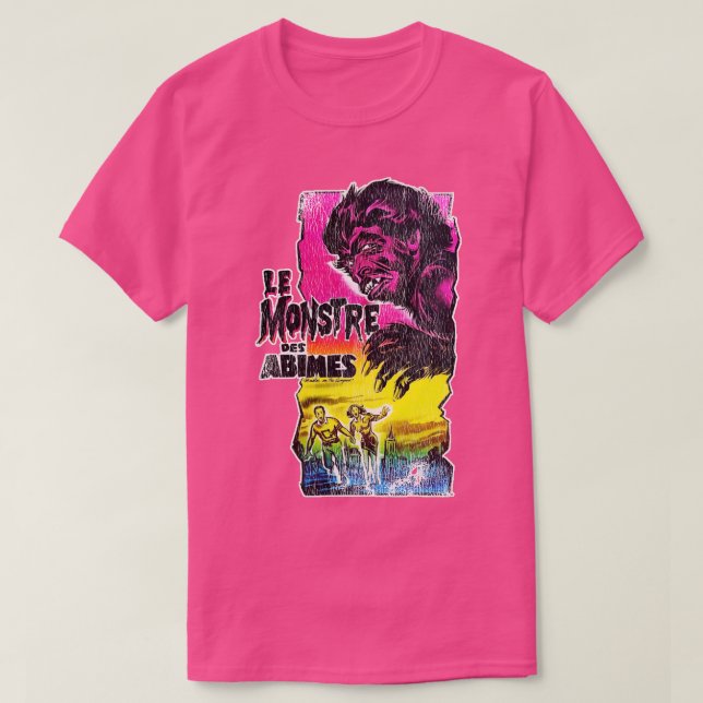 Le Monstre Des Abimes Monster på Campus T Shirt (Design framsida)