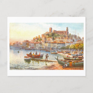 Le Mont Chevalier Cannes Frankrike Vintage vykort