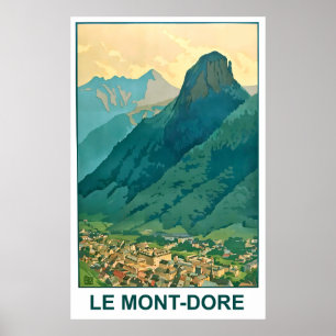 Le Mont-Dore, Auvergne-Rhône Alperna, Frankrike Poster
