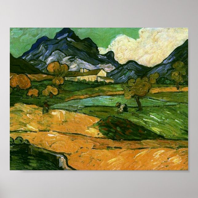 Le Mont Gaussier, Vincent van Gogh Poster (Framsidan)