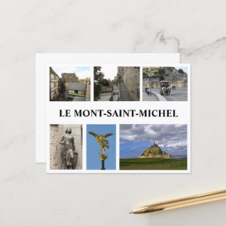 Le Mont Saint Michael, Frankrike Vykort