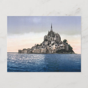 Le Mont-Saint-Michel Frankrike Travel Vykort