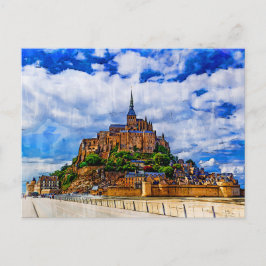 Le Mont Saint Michel, Frankrike Vykort