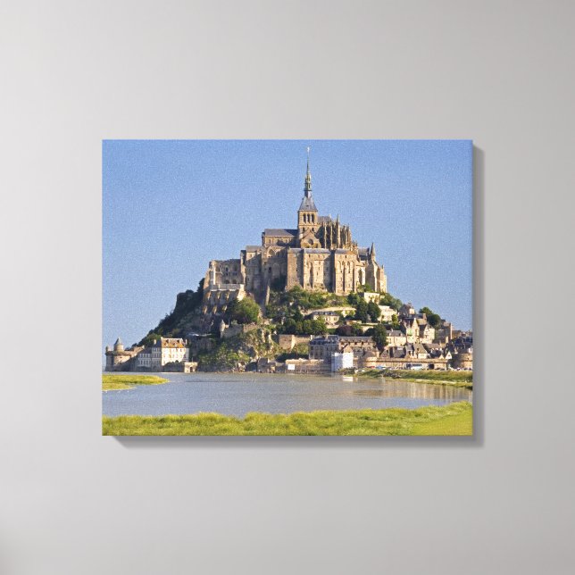 Le Mont Saint Michel i regionen Canvastryck (Framsida)