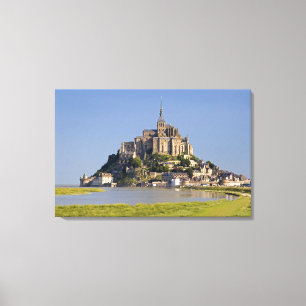 Le Mont Saint Michel i regionen Canvastryck