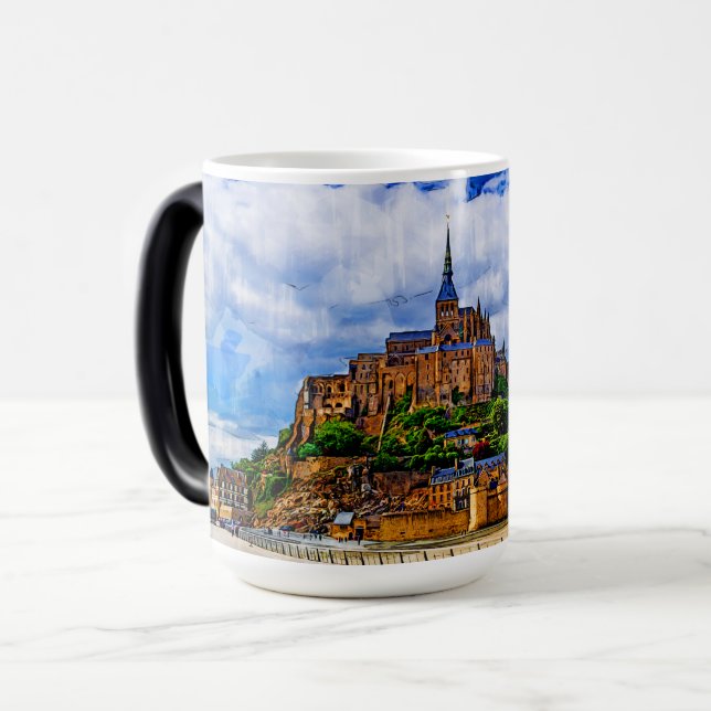 Le Mont Saint Michel Magisk Mugg (Framsida vänster)