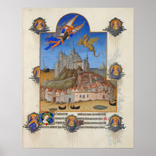 Le Mont-Saint-Michel - Saint Michael-massan Poster (Framsidan)