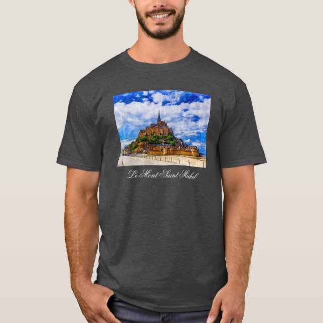 Le Mont Saint Michel T Shirt (Framsida)