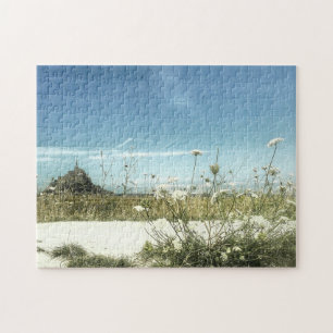 Le Mont Saint Michel View Normandy Frankrike Pussel