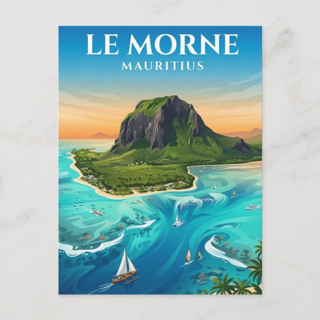 Le Morne Brabant, Le Morne, Svarta floden Vykort (Framsida)