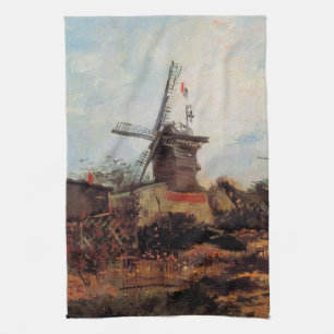 Le Moulin de Blute Fin av Vincent van Gogh Kökshandduk