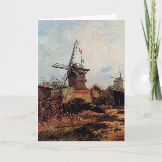 Le Moulin de Blute Fin av Vincent van Gogh Kort (Framsida)