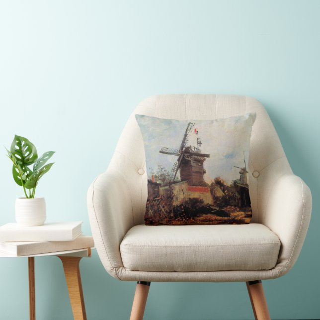 Le Moulin de Blute Fin av Vincent van Gogh Kudde (Stol)