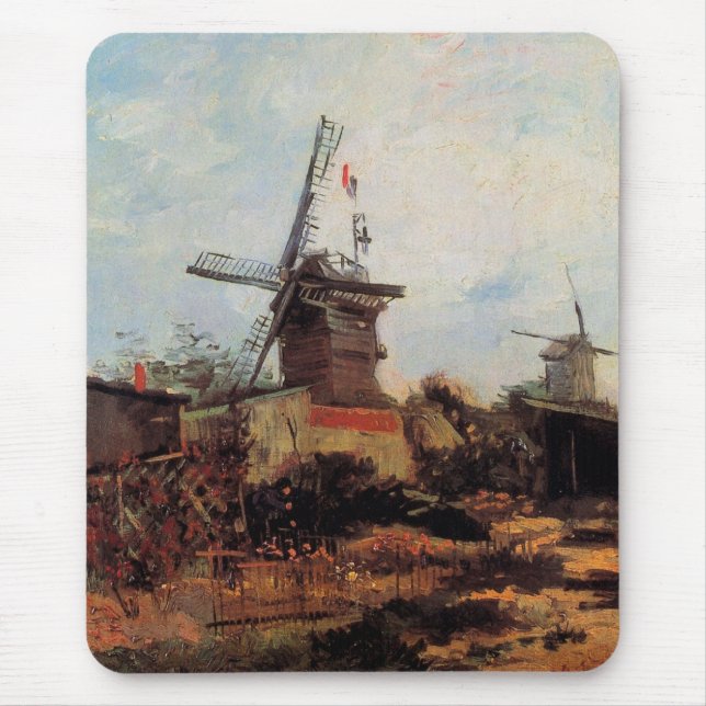 Le Moulin de Blute Fin av Vincent van Gogh Musmatta (Framsidan)