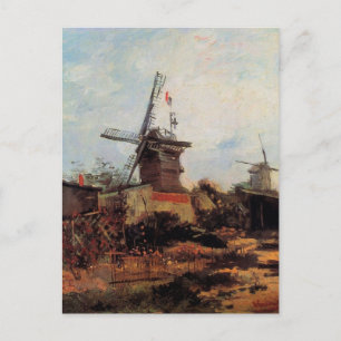 Le Moulin de Blute Fin av Vincent van Gogh Vykort