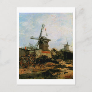 Le Moulin de Blute-Fin, Vincent van Gogh Vykort