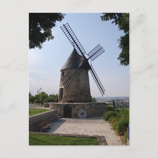 Le Moulin de Cugarel, Castelnaudary Vykort (Framsida)