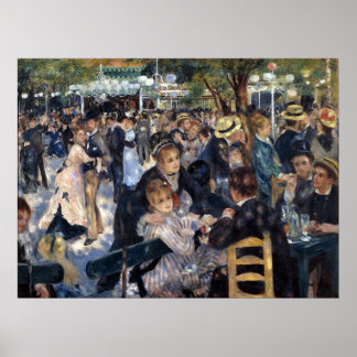 Le Moulin de la Galette av Pierre Auguste Renoir Poster