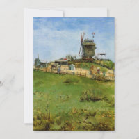 Le Moulin de la Galette av Vincent van Gogh