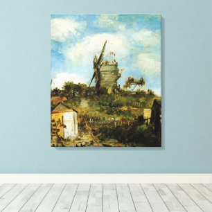 Le Moulin de la Galette av Vincent van Gogh Canvastryck