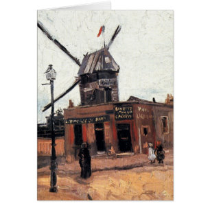 Le Moulin de la Galette av Vincent van Gogh Hälsningskort