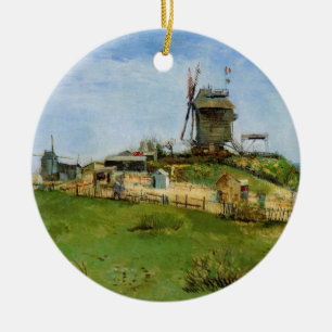 Le Moulin de la Galette av Vincent van Gogh Julgransprydnad Keramik