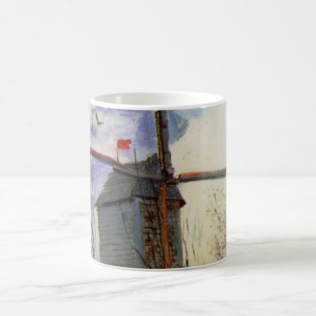 Le Moulin de la Galette av Vincent van Gogh Kaffemugg (Center)