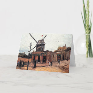 Le Moulin de la Galette av Vincent van Gogh Kort