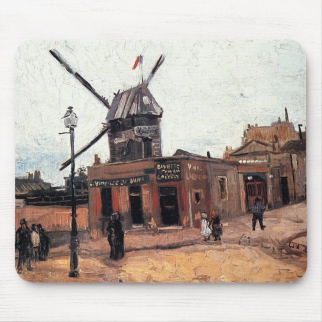 Le Moulin de la Galette av Vincent van Gogh Musmatta (Framsidan)